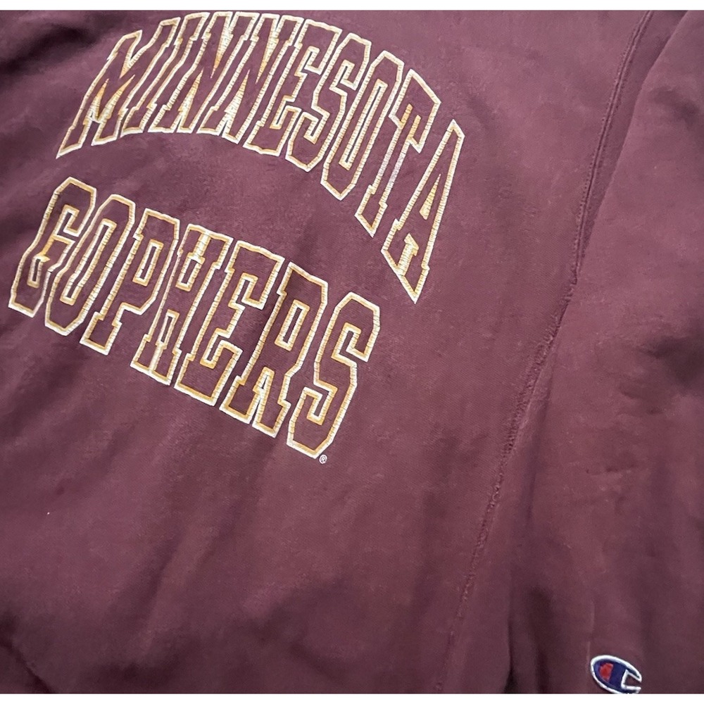 Vintage Minnesota Golden Gophers Champion Reverse Weave Crewneck XXL USA
